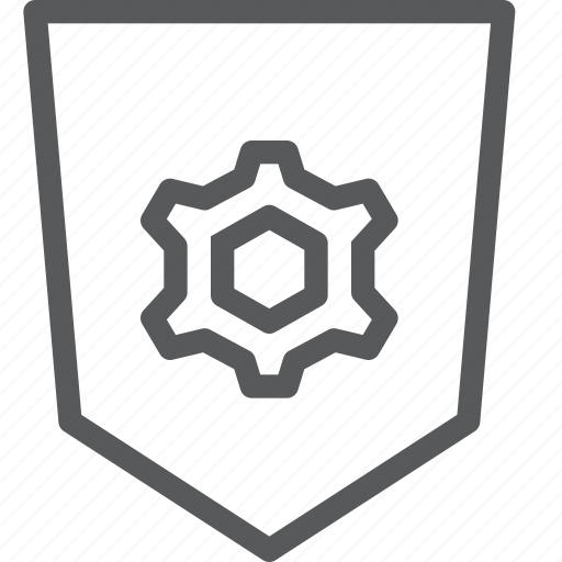 Shield, coding, cog, configuration, customize, protection, safety icon - Download on Iconfinder