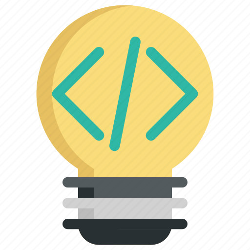 Bulb, code, coding, creative, creativity, idea, programming icon - Download on Iconfinder