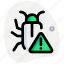 bug, warning, programing, alert 