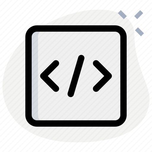 Square, slash, parenthesis, programing icon - Download on Iconfinder