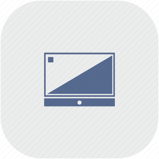 Expensive, gray, monitor, rounded, set, square, tv icon - Download on Iconfinder
