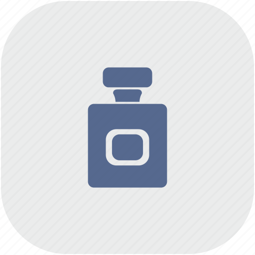 Aroma, bottle, gray, parfume, rounded, square icon - Download on Iconfinder