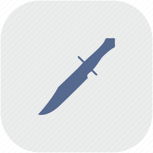 Blade, gray, knife, rembo, rounded, square icon - Download on Iconfinder