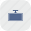gray, mount, rounded, set, square, top, tv 