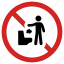 banned, forbidden, prohibited, prohibition sign, stop trash, throwing in toilet, warning 
