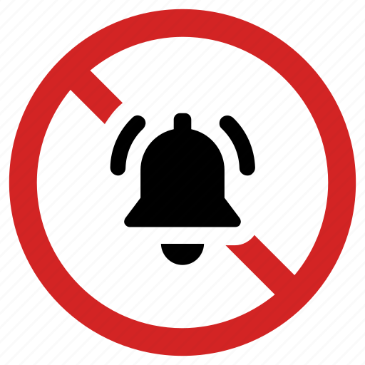 Alarm off, blocked bell, no sound, noise prohibited, prohibition, ringtone forbidden icon - Download on Iconfinder