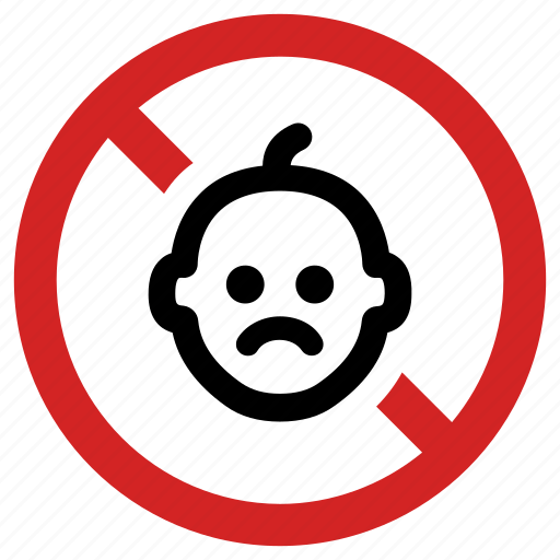 Adult area, blocked, child not allowed, forbidden, kids banned, no baby, prohibited icon - Download on Iconfinder