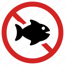 banned, food restriction, forbidden, no fish, prohibited, restricted