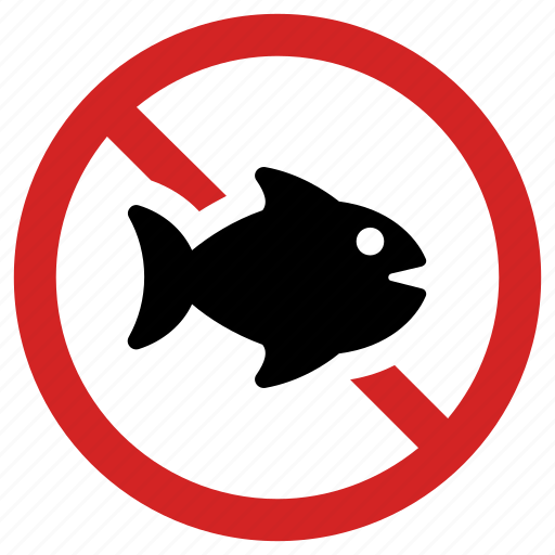 Banned, food restriction, forbidden, no fish, prohibited, restricted icon - Download on Iconfinder