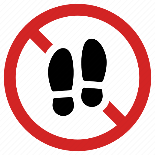 Entrance not allowed, forbidden, no entry, prohibited, prohibition, step, stop icon - Download on Iconfinder