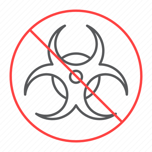 No, biohazard, prohibition, forbidden, ban, radioactive, danger icon - Download on Iconfinder