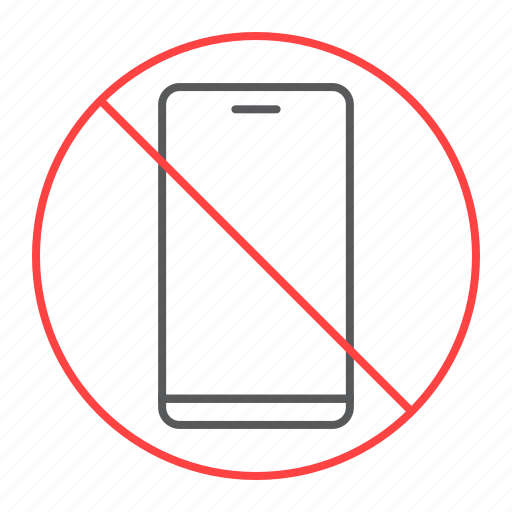 No, cell, phone, prohibition, forbidden, smartphone, ban icon - Download on Iconfinder