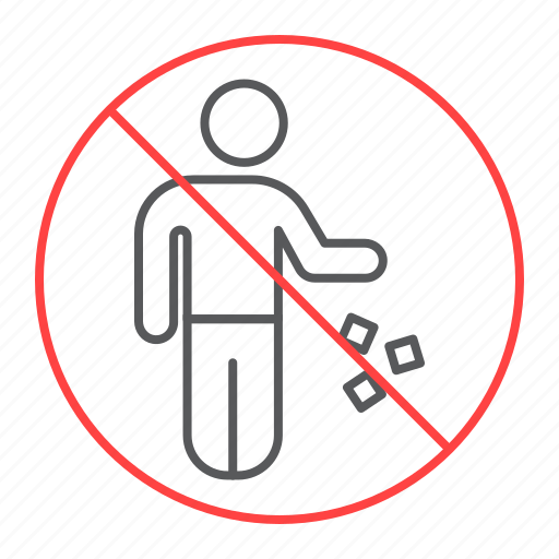 No, littering, litter, prohibiton, forbidden, do, not icon - Download on Iconfinder