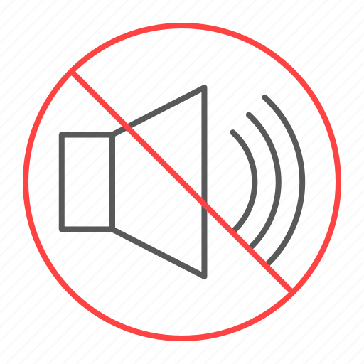 No, sound, prohibition, forbidden, off, ban, mute icon - Download on Iconfinder
