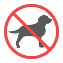 dog, no, prohibition, forbidden, pet, animal, ban