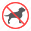 dog, no, prohibition, forbidden, pet, animal, ban 