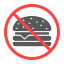 no, fast, food, prohibition, forbidden, burger, ban, fastfood 