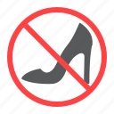 no, high, heels, prohitibion, forbidden, women, shoes, female