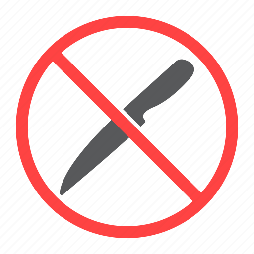 No, knife, weapon, prohibition, forbidden, ban icon - Download on Iconfinder