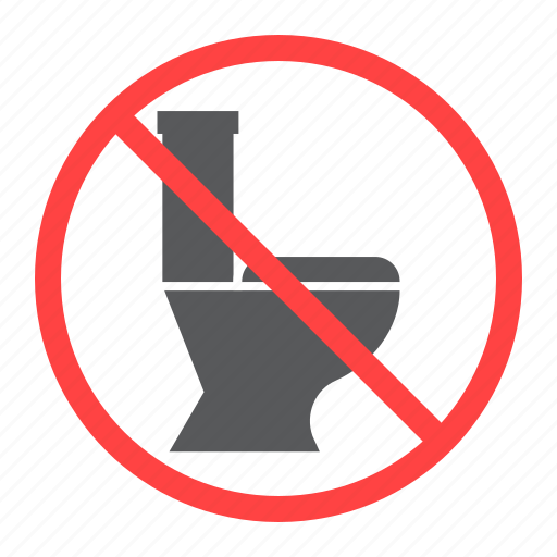No, toilet, prohibition, forbidden, wc, bathroom, ban icon - Download on Iconfinder