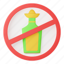 no, alcohol, drink, alcoholic, bottle, prohibition, forbidden, sign