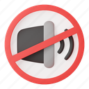 no, sound, silent, volume, speaker, prohibition, forbidden, sign