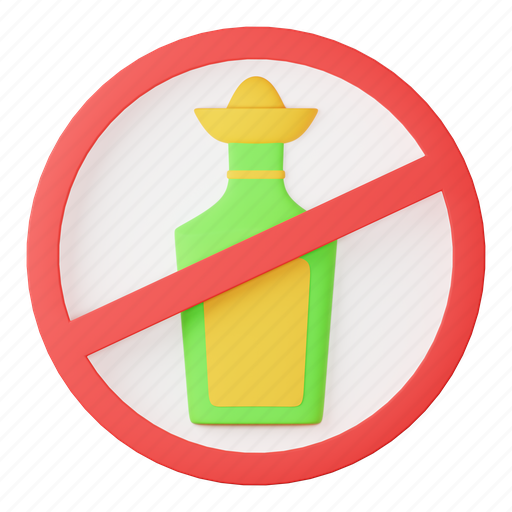 No, alcohol, drink, alcoholic, bottle, prohibition, forbidden icon - Download on Iconfinder