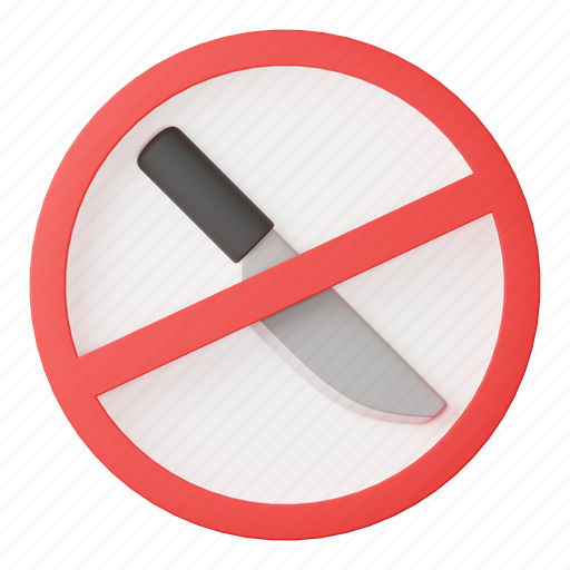 No, sharp, weapons, knife, weapon, prohibition, forbidden icon - Download on Iconfinder
