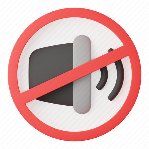 No, sound, silent, volume, speaker, prohibition, forbidden icon - Download on Iconfinder