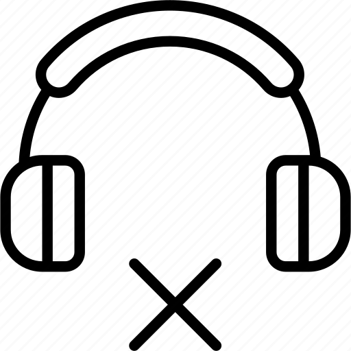 Prohibited, warning, sign, no, headphones, sound, music icon - Download on Iconfinder