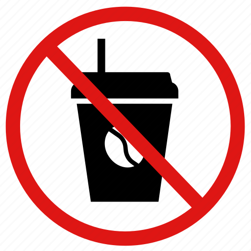 Coffee, drinking, drinks, no, prohibited icon - Download on Iconfinder