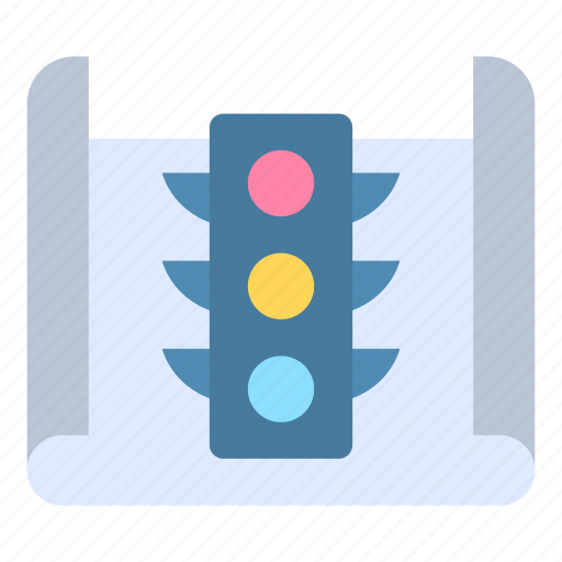Project review, traffic lights, agile, project strategy icon - Download on Iconfinder
