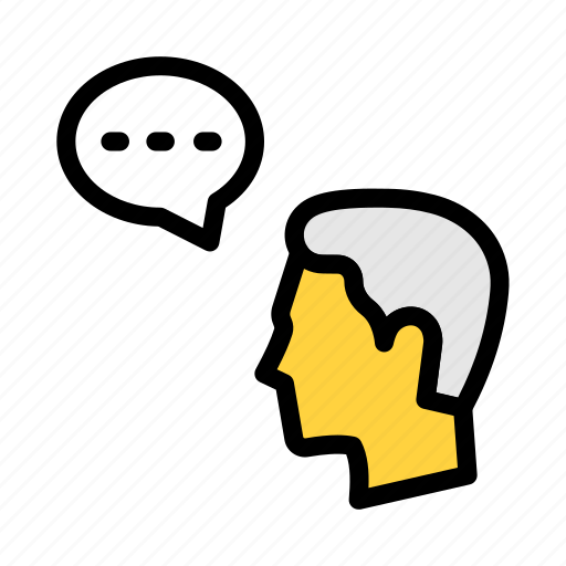 Discussion, message, thought, user, face icon - Download on Iconfinder
