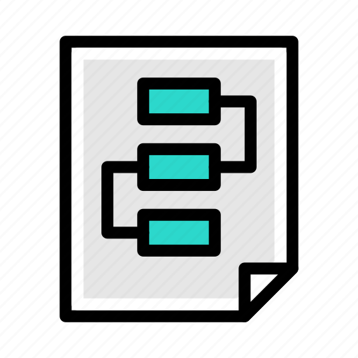 Flowchart, diagram, network, file, document icon - Download on Iconfinder