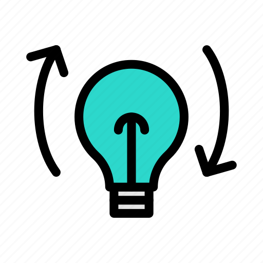 Idea, creative, solution, refresh, bulb icon - Download on Iconfinder