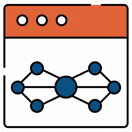 Web algorithm, sitemap, flowchart, flow diagram, hierarchy icon - Download on Iconfinder