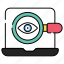 search eye, eye analysis, inspection, monitoring, find eye 