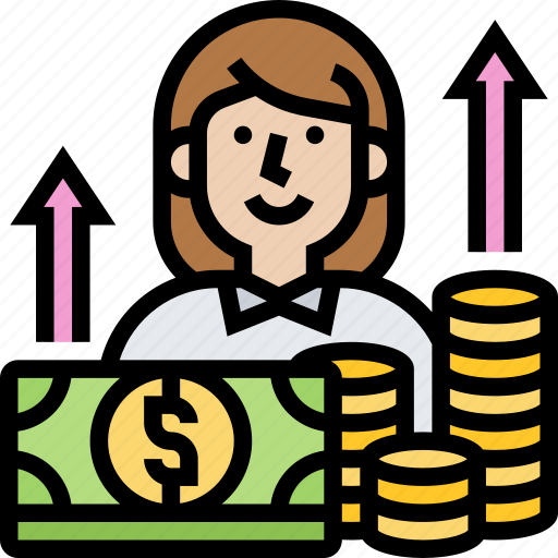 Remuneration, earning, profit, saving, money icon - Download on Iconfinder