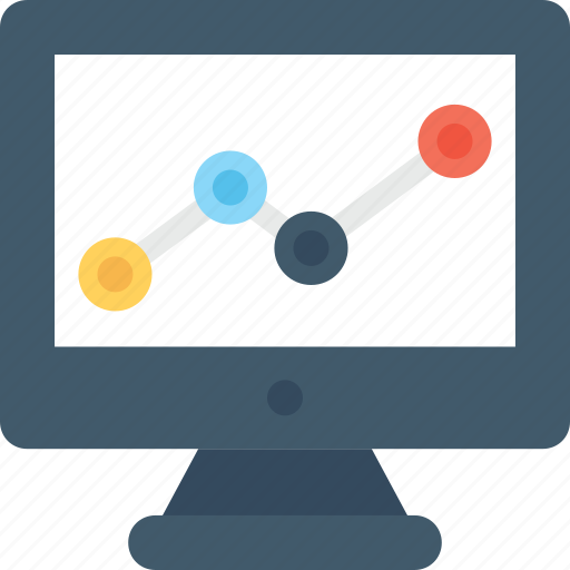 Business graph, line graph, monitor, seo graph, statistics icon - Download on Iconfinder