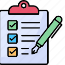 signature, agreement, document, contract, checklist