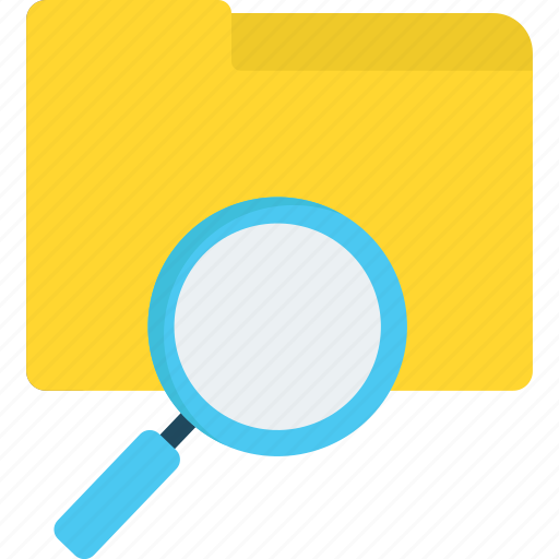 Magnifying glass, search, scan, files, find icon - Download on Iconfinder