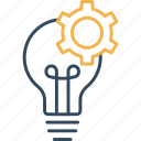 bulb, creative, idea, puzzle, strategy