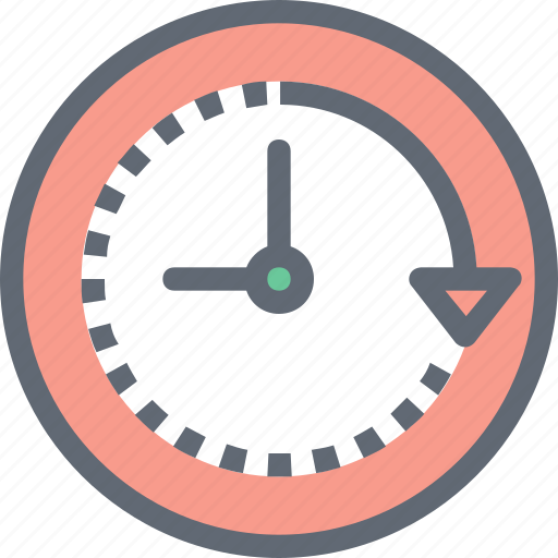 Around the clock, clock, clockwise, passage of time, time left icon - Download on Iconfinder