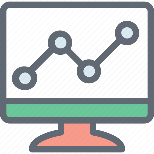 Business graph, line graph, monitor, seo graph, statistics icon - Download on Iconfinder