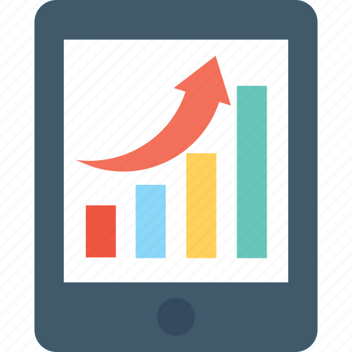 Analytics, graph, infographic, mobile, mobile graph icon - Download on Iconfinder