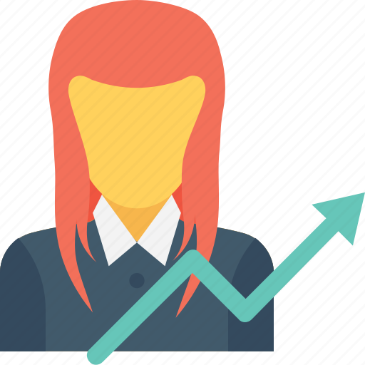 Accountant, banker, businesswoman, girl, investor icon - Download on Iconfinder