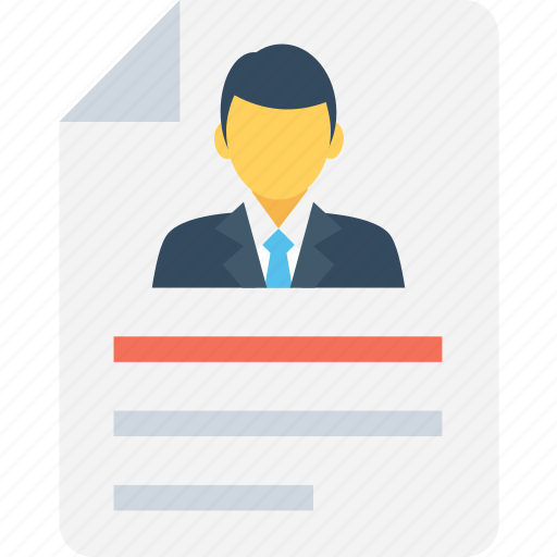Biodata, cv, job applicant, job profile, resume icon - Download on Iconfinder