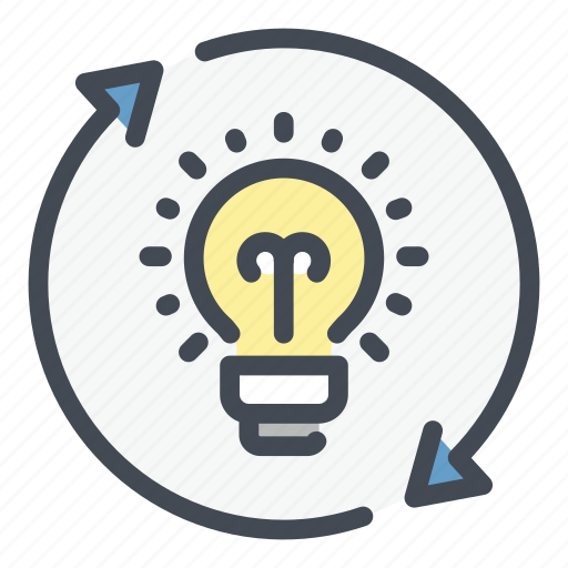 Change, update, refresh, light, bulb, idea icon - Download on Iconfinder