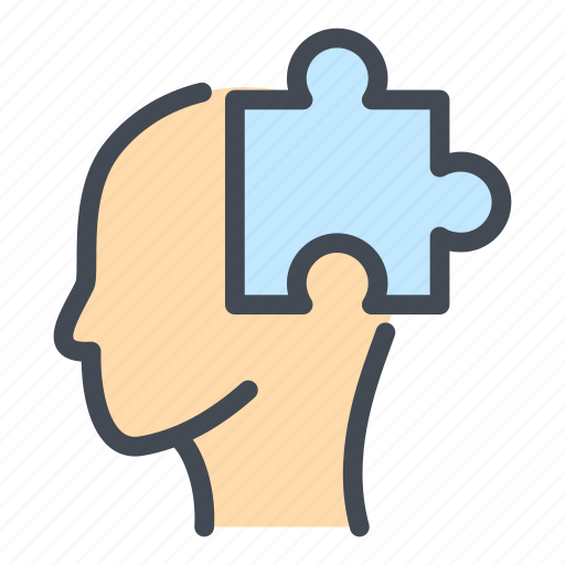 Head, puzzle, jigsaw, idea, part, man, person icon - Download on Iconfinder