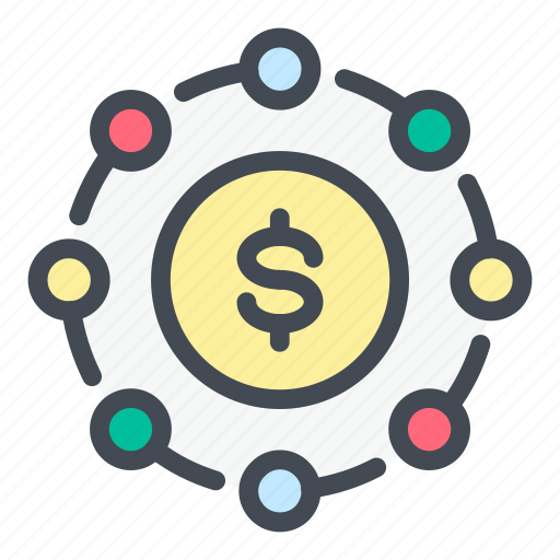 Dollar, finance, money, connection, income, marketing icon - Download on Iconfinder